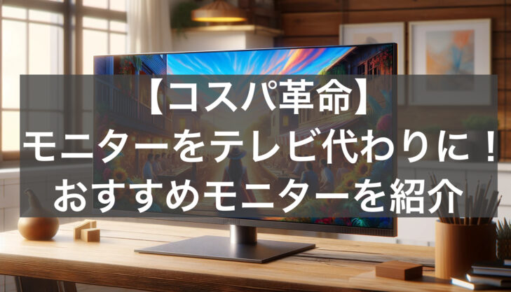 コスパ革命！テレビ代わりになるモニターおすすめ16選